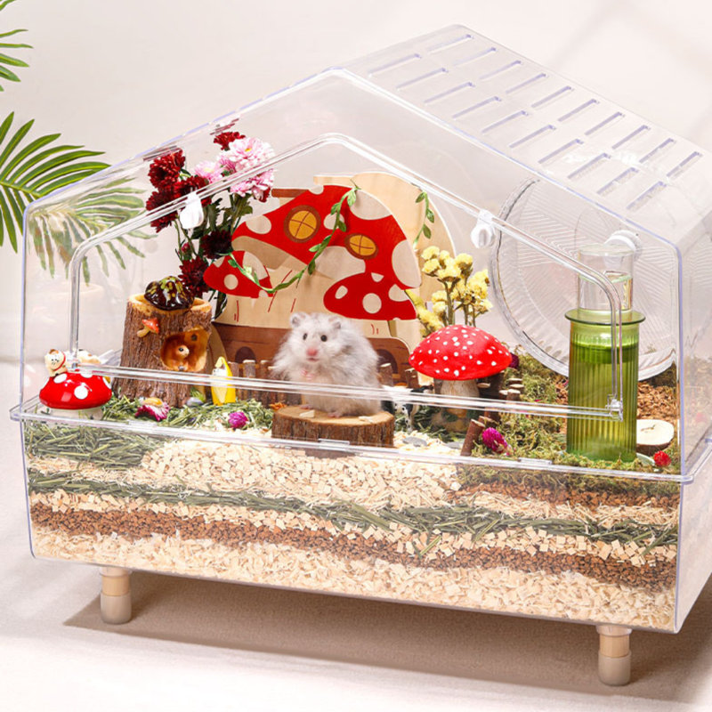 Tucker Murphy Pet Fully Transparent Eriseld Small Animals Cage The Cottage Viewing Cage for Hamster Wayfair